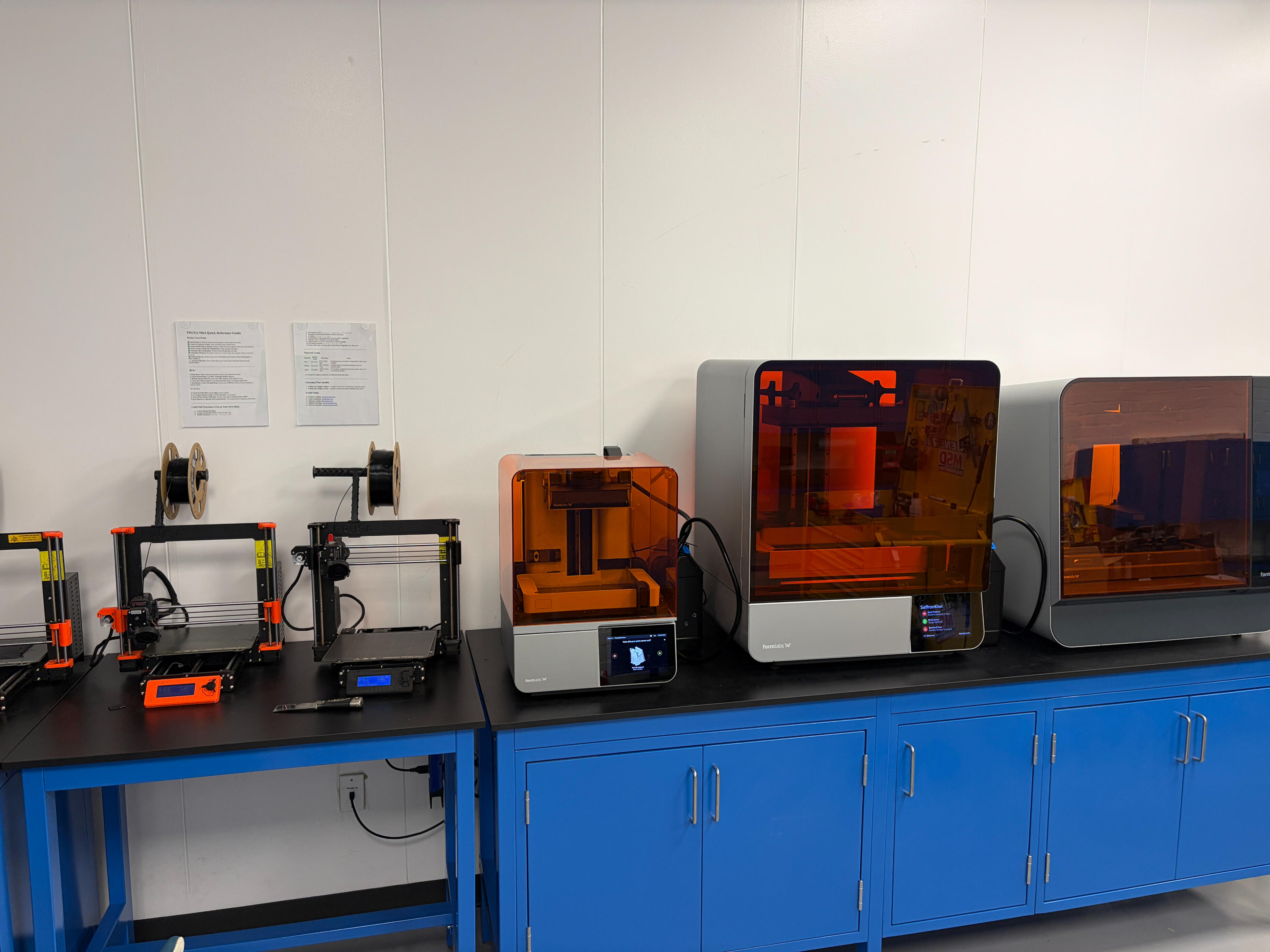 3D Printing and Prototyping in Lab Environment 3D printers in laboratory used for prototyping components for water treatment and nanobubble systems
